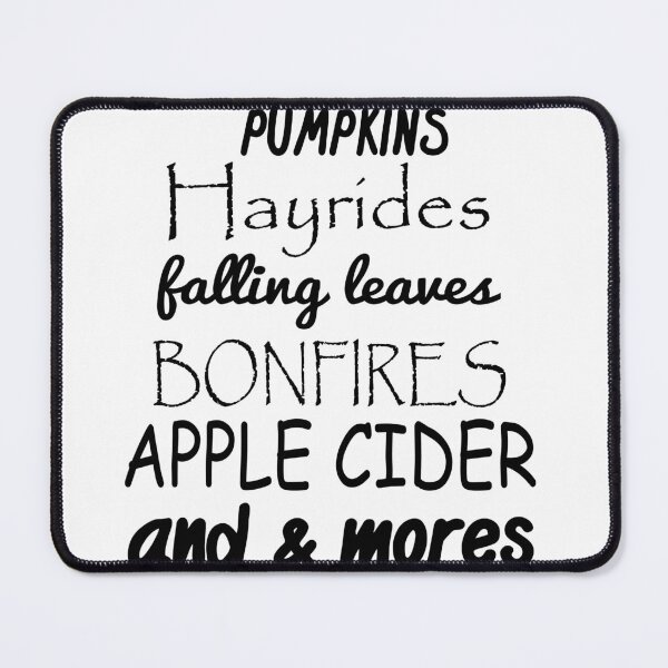 Item preview, Pumpkins Hayrides Apple Cider And Falling Leaves designed and sold by charaf19.