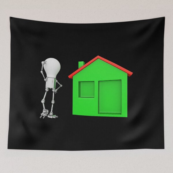 Item preview, Lightbulbs figurine with family house designed and sold by MIRO3D.