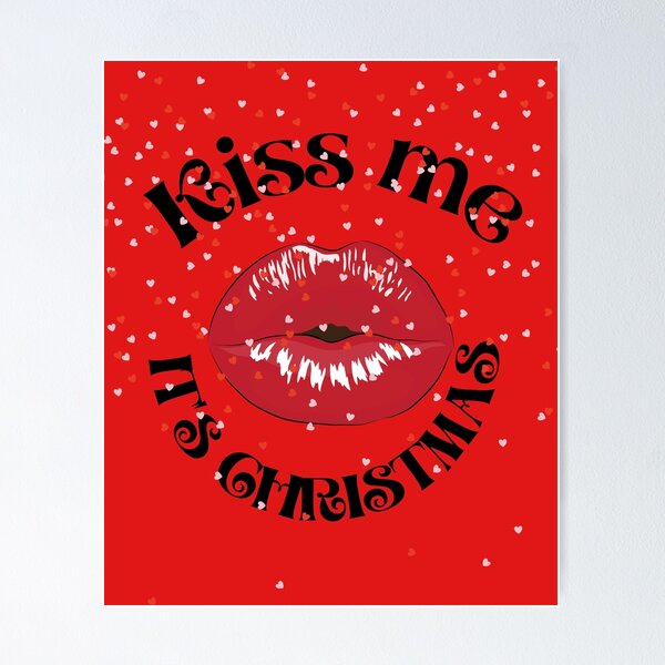 Item preview, KISS ME ITS CHRISTMAS designed and sold by PRETTY-PEARLS.
