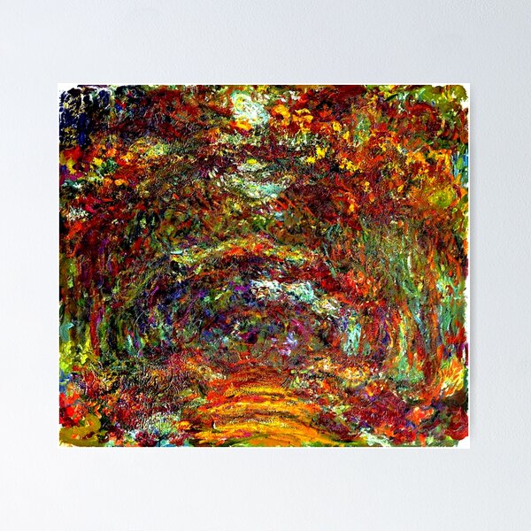 Aperçu de l'œuvre La voie des roses à Giverny - Claude Monet - HD - New Look Fashions créée et vendue par CGR001.