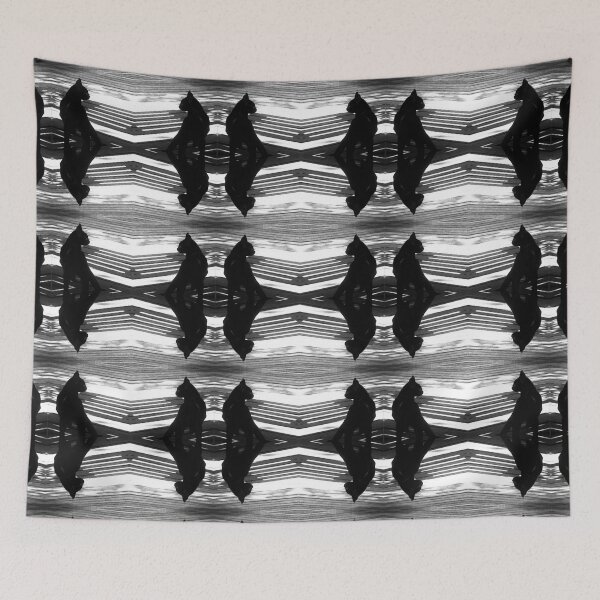 Item preview, Boardwalk Black Cat Contrast Shadows  designed and sold by SpiritGifts.