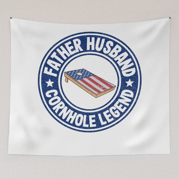 Item preview, Father Husband Cornhole Legend American Flag Board Cornhole designed and sold by Stronzi.