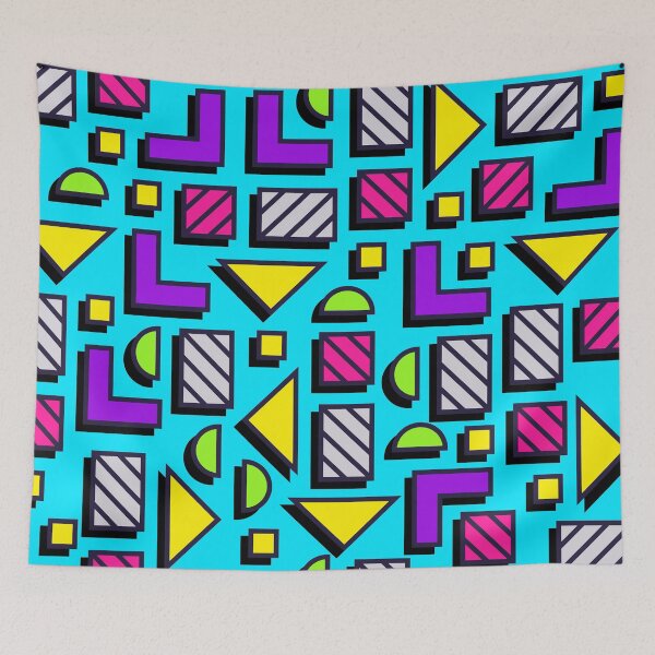 Item preview, 80s Colorful Memphis Vaporwave Pattern designed and sold by designandclouds.