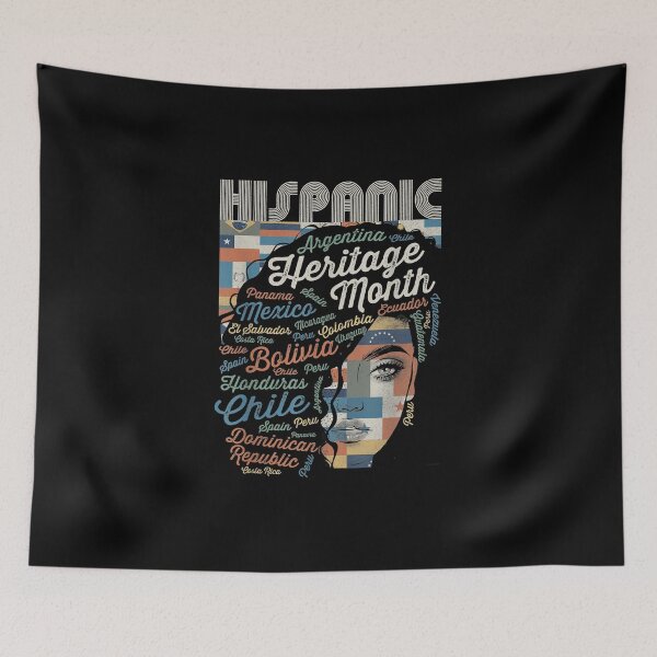 Item preview, Latina Woman Art Hispanic Heritage Month Latin Country Flags designed and sold by westsslewis.