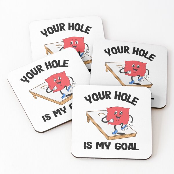 Item preview, Your Hole Is My Goal Corn Hole Bean Bag Sarcastic Cornhole designed and sold by Stronzi.