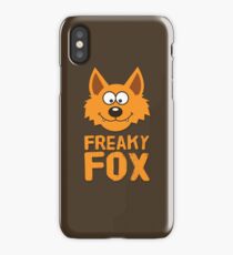 Funny cute Freaky Fox iPhone Case