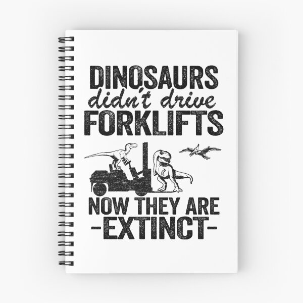 Item preview, Dinosaurs Didn't Drive Forklifts Jokes Funny Forklift Driver designed and sold by Stronzi.