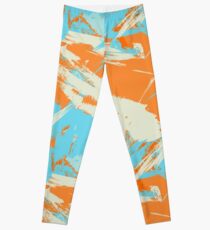 Miami Vice Dolphin Orange Crush Leggings