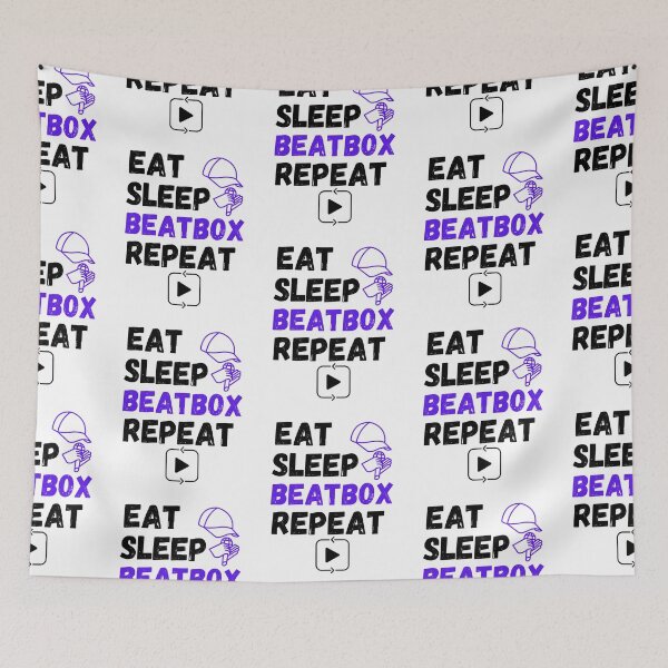 Item preview, Eat Sleep Beatbox Repeat designed and sold by BhavyaBathla.