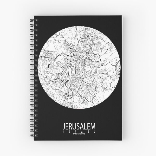Item preview, Jerusalem City Map of Israel - Full Moon designed and sold by deMAP.