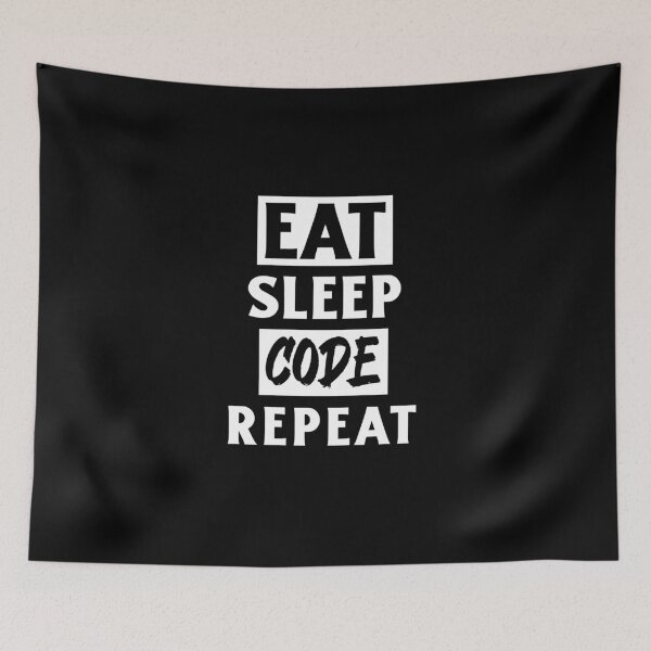 Item preview, Eat Sleep Code Repeat. Coders designed and sold by Rebel-Design.