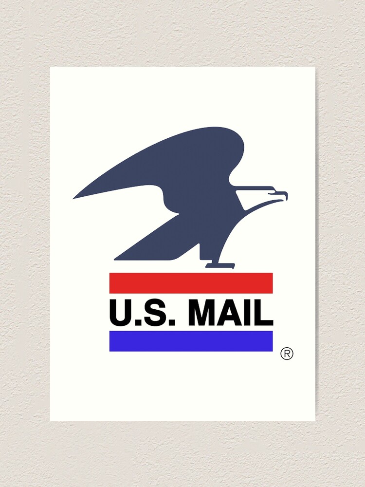 U S Mail Old Logo Art Print By Jmirvish Redbubble