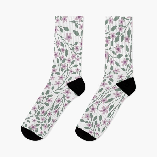 Item preview, Pastel Green and Violet Floral Pattern designed and sold by Kalite.