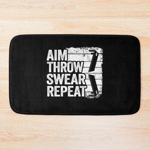 Item preview, Aim Throw Swear Repeat Corn Hole Bean Bag Toss Cornhole designed and sold by Stronzi.