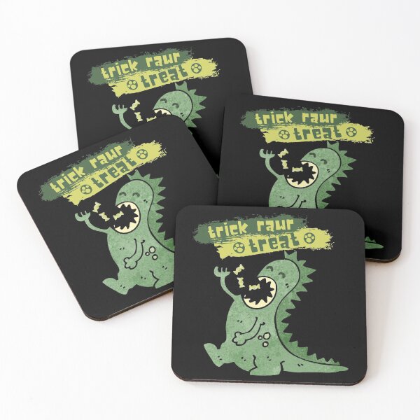 Item preview, Trick rawr treat - Halloween trick or treat - Scary sugary dinos designed and sold by For the love of Pixels.