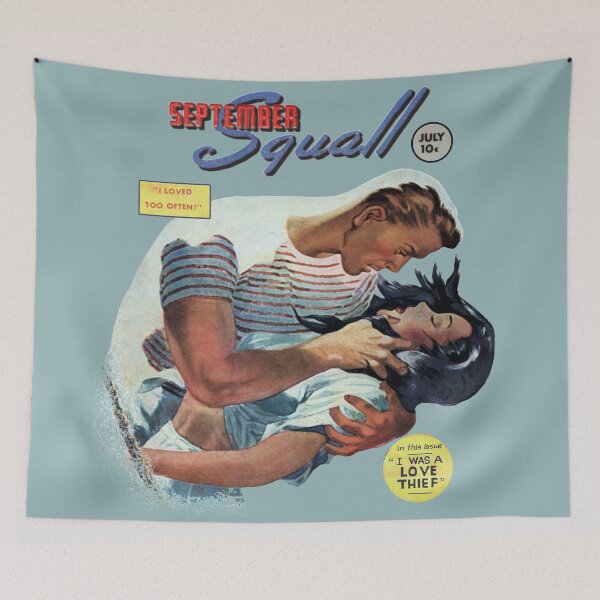 Item preview, Vintage 1950's Handsome Sailor Holding Beautiful Woman Romantic Comic Book Cover designed and sold by TrulyEpoque.