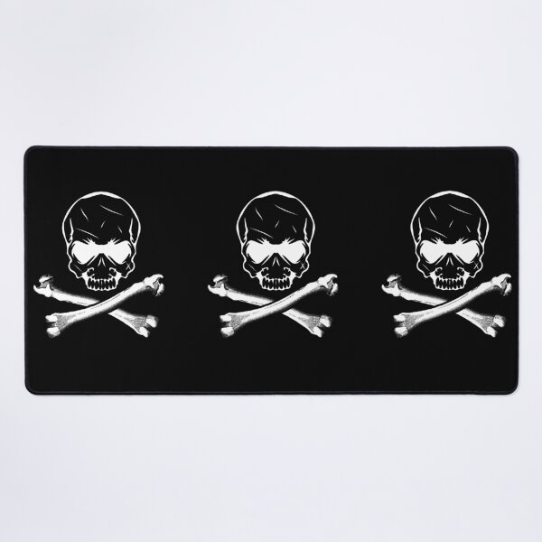 Artikelvorschau, Schwarzer Totenkopf mit gekreuzten Knochen entworfen und verkauft von ACC .