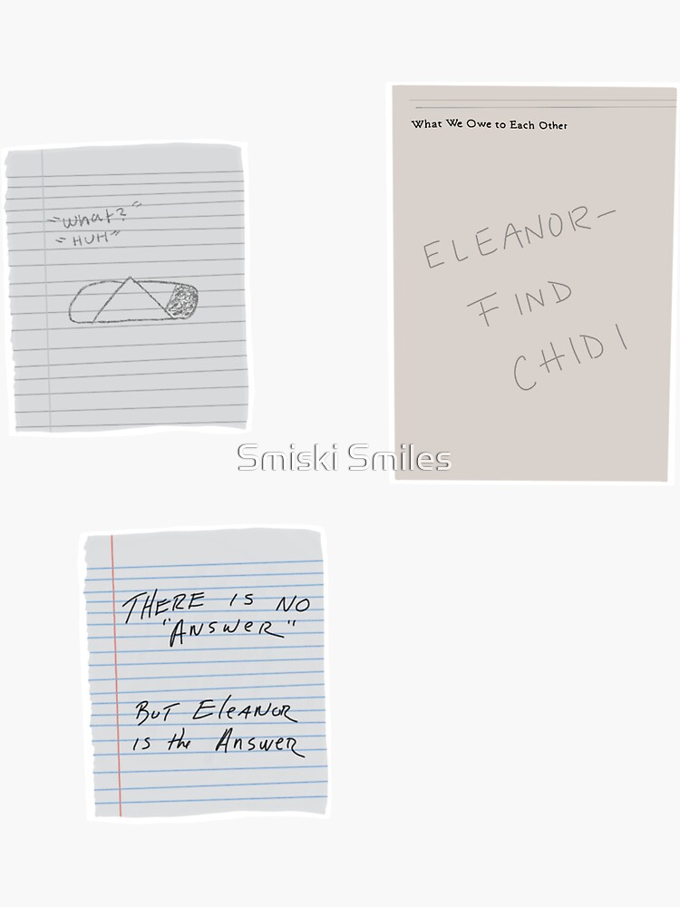 "The Good place Cheleanor Sticker Pack" Sticker for Sale by