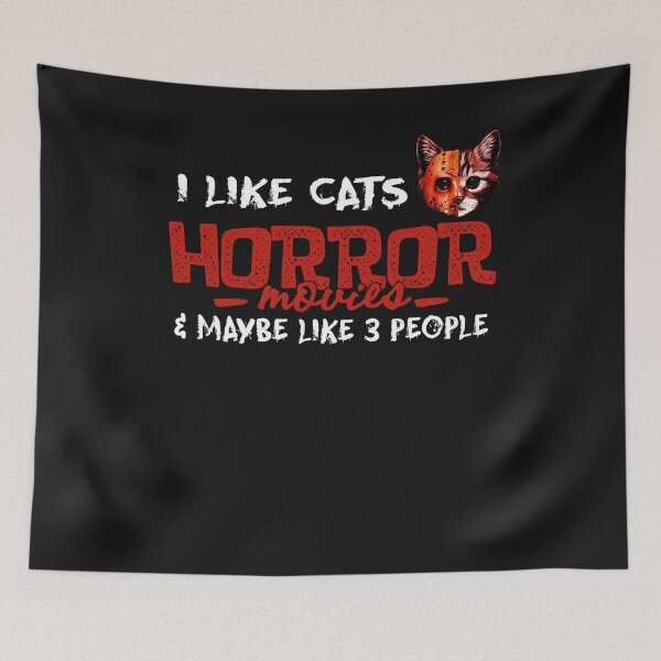 Item preview, Happy Halloween I live cats Horror Movies classic T shirt designed and sold by TalbotElizabeth.