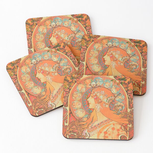 Item preview, 70's Vintage Astrology Poster | Alphonse Mucha  designed and sold by wildtribe.