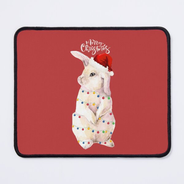 Item preview, Merry Christmas Bunny Rabbit Tangled in lights designed and sold by Designforoz.