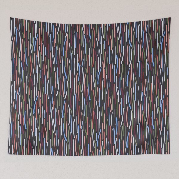 Item preview, Pick up Sticks in cool winter tones on charcoal designed and sold by FrancesPoff.