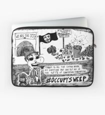 Occupy Sweep editorial cartoon Laptop Sleeve