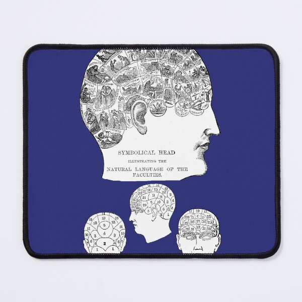 Item preview, Victorian Illustration of the Four Views of the Phrenological Head  designed and sold by TheWitchsWolf.