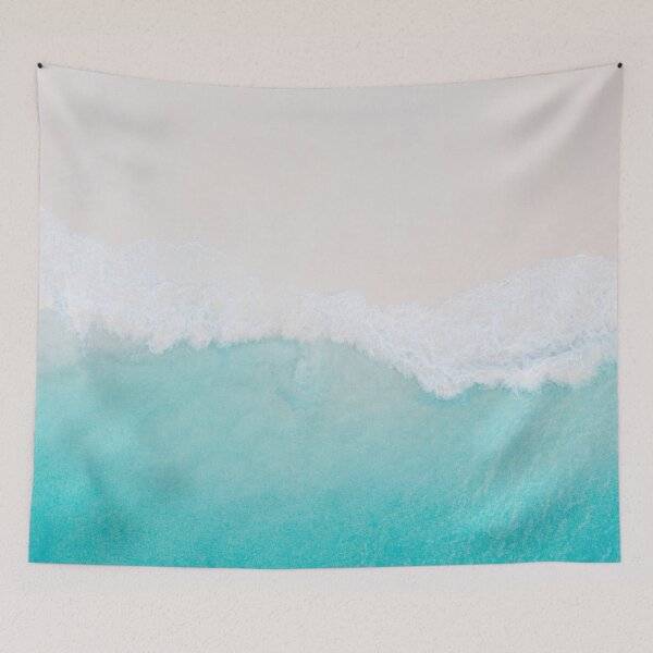 Item preview, White Sand Ocean Blue Waves designed and sold by lalasloft.