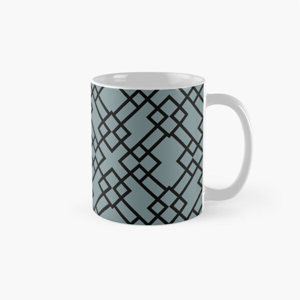 Item preview, Blue Green and Black Minimal Line Art Pattern Coordinates W/ Sherwin Williams Moody Blue SW 6221 2022 Popular Color - Colour - Hue designed and sold by ColorOfTheYears.