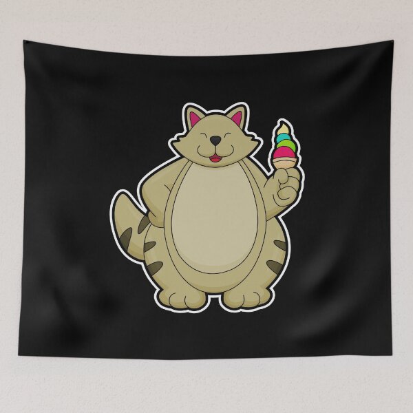 Item preview, Cat with Waffle ice cream designed and sold by Snabdesign84.