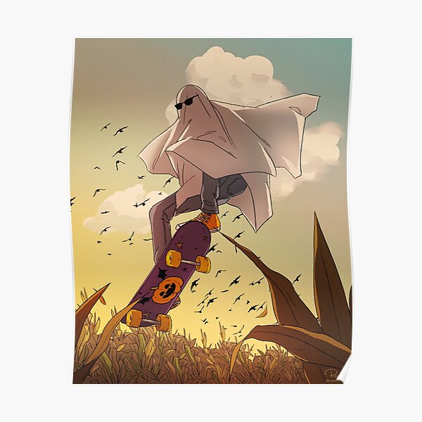 “Skater Ghost” Poster for Sale by rapho | Redbubble