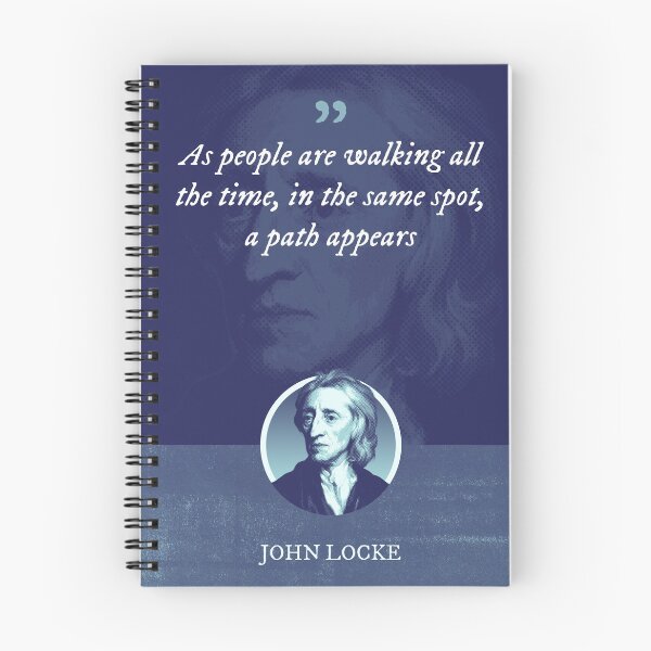 Item preview, John Locke - As people are walking all the time, in the same spot, a path appears designed and sold by Syahrasi.