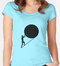 Sisyphus, the king of Ephyra Women's Fitted Scoop T-Shirt