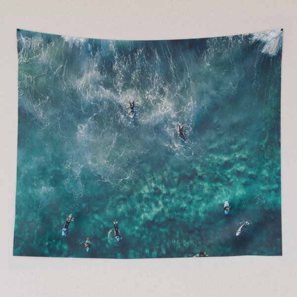 Item preview, Surfing Blue Waves designed and sold by lalasloft.