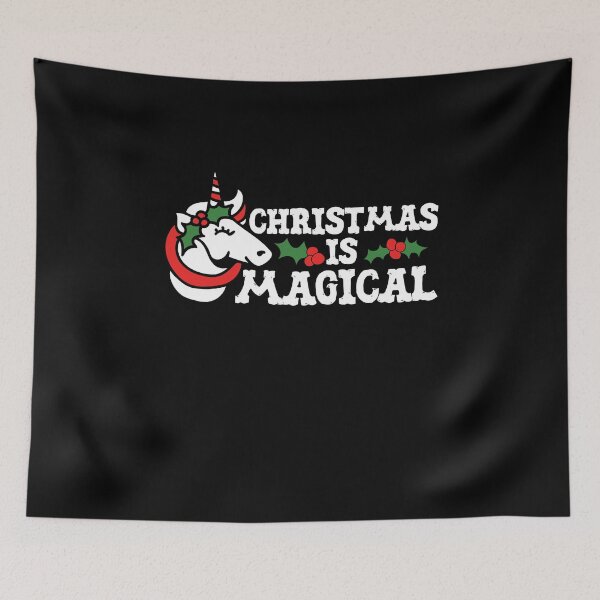 Item preview, Christmas is Magical Unicorn designed and sold by FrictionMaxxing.