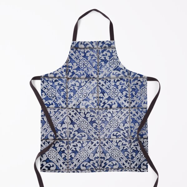 Item preview, Portuguese Blue and White Tile Pattern designed and sold by lalasloft.