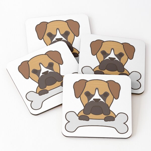 Item preview, Bullmastiff with bone designed and sold by happyfunshop.