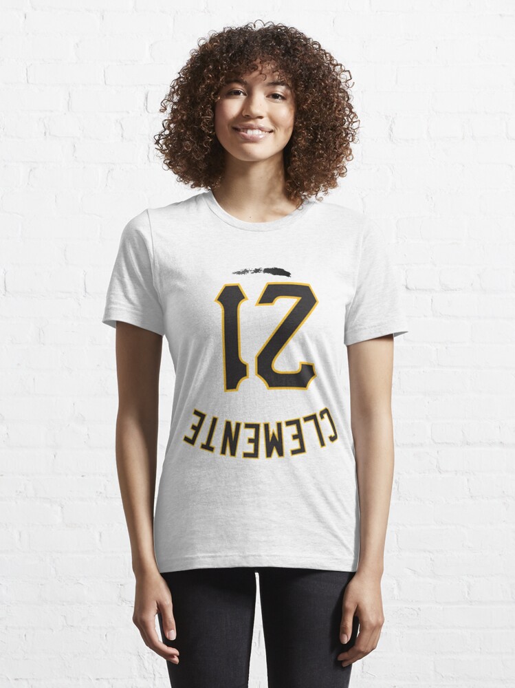 Roberto Clemente #21 T Shirt Black