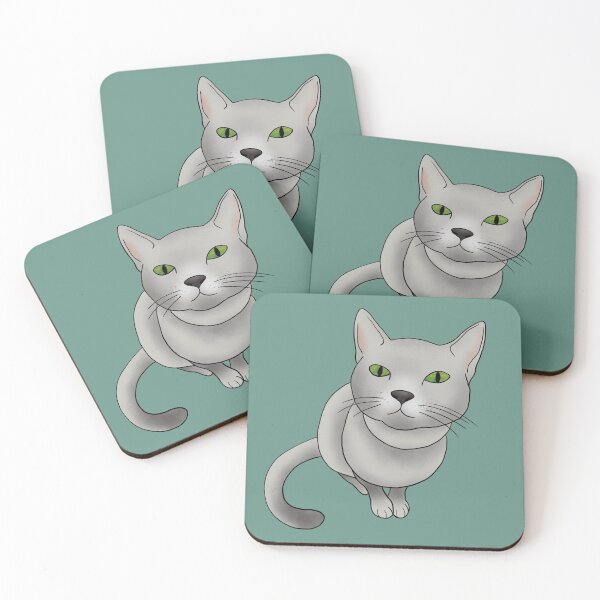 Essie the cat Coasters (Set of 4)