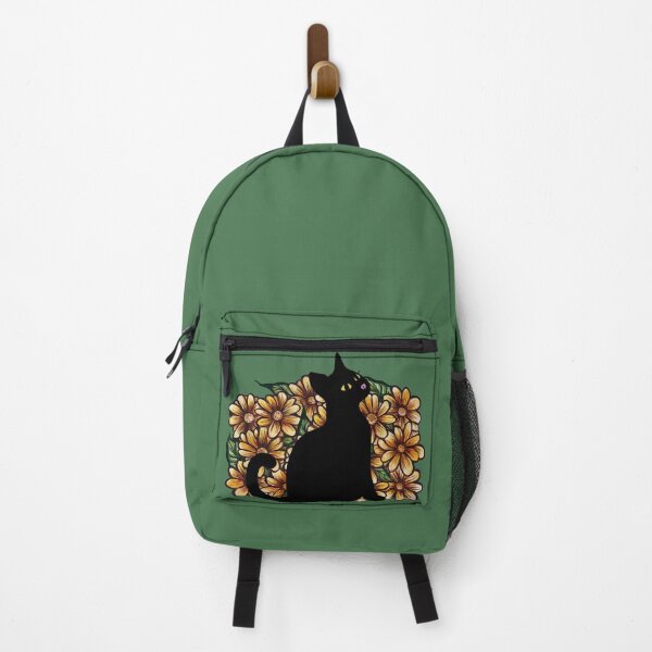 Artikelvorschau, Floral Black Cat entworfen und verkauft von FrictionMaxxing.