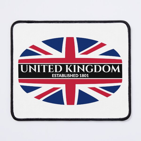 Item preview, Copy of United Kingdom Established 1801 Union Jack (Inverse Text) designed and sold by Worldesigns by Artsiren.
