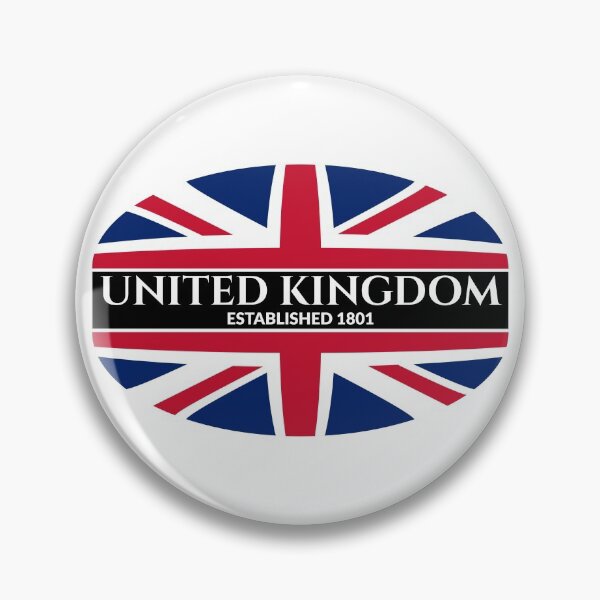 Item preview, Copy of United Kingdom Established 1801 Union Jack (Inverse Text) designed and sold by Worldesigns by Artsiren.
