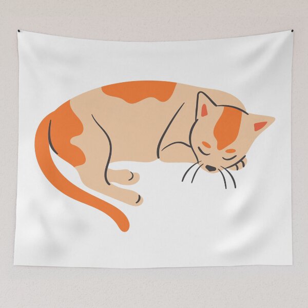 Item preview, Sleepy cat designed and sold by happyfunshop.