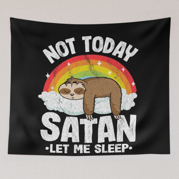 Item preview, Not Today Satan Let Me Sleep Funny Death Metal designed and sold by Stronzi.