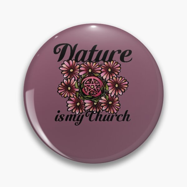 Item preview, Nature is my Church Pagan Pentacle designed and sold by FrictionMaxxing.