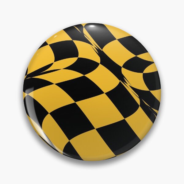 Artikelvorschau, Orange and Black Distorted Checkerboard Pattern Coordinates W/ Farrow and Ball Babouche No.223 2022 Popular Color - Colour - Hue entworfen und verkauft von ColorOfTheYears.
