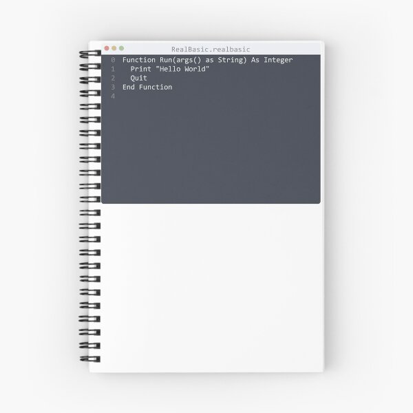 Item preview, . RealBasic language Hello World program sample in editor window designed and sold by IuriiVlasenko.
