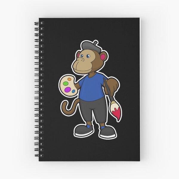 Item preview, Monkey Painter Paintbrush Painting designed and sold by Snabdesign84.