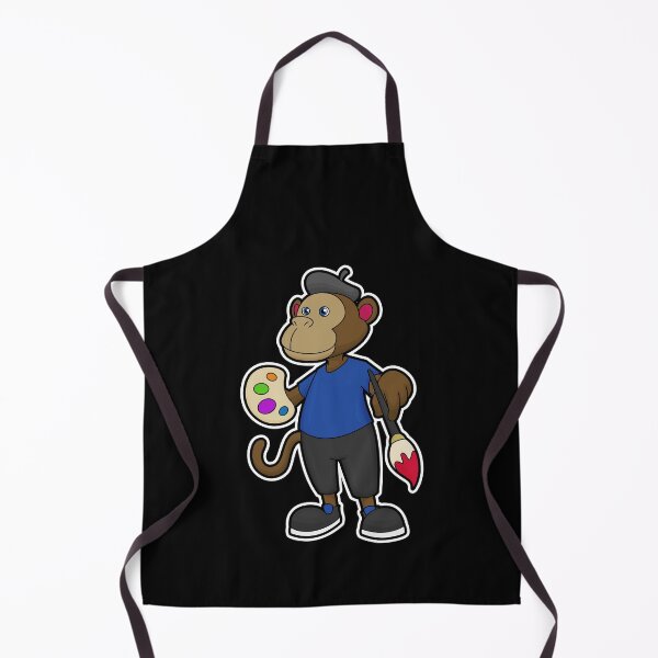 Item preview, Monkey as Painter with Paint & Brush designed and sold by Snabdesign84.